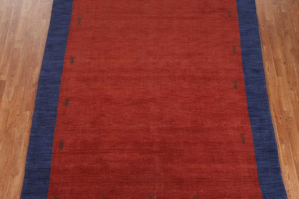 Red Wool Gabbeh Oriental Area Rug 7x10