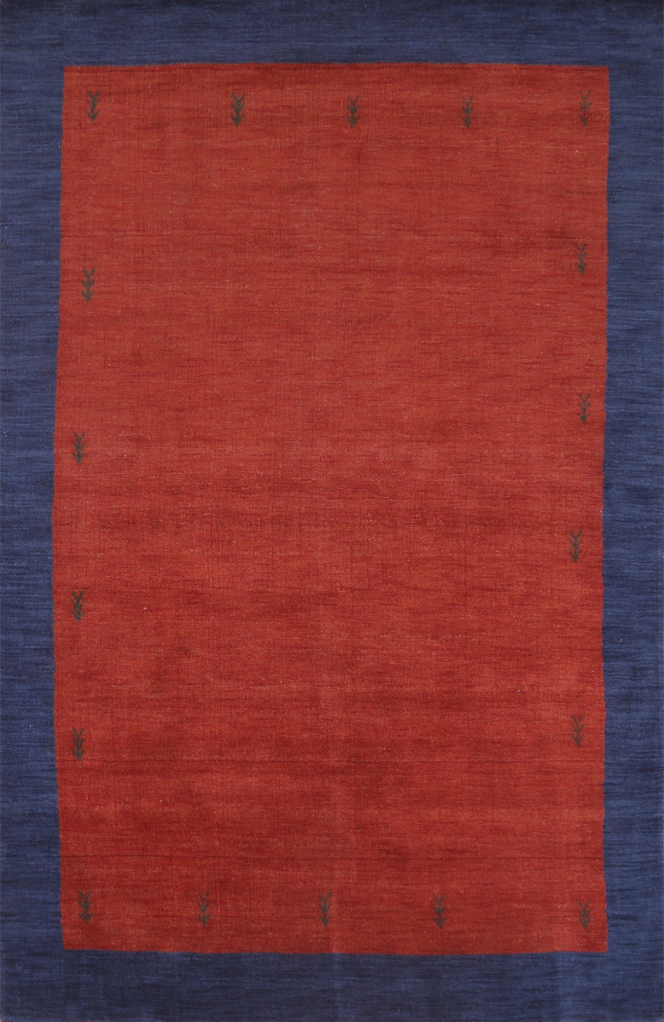 Red Wool Gabbeh Oriental Area Rug 7x10