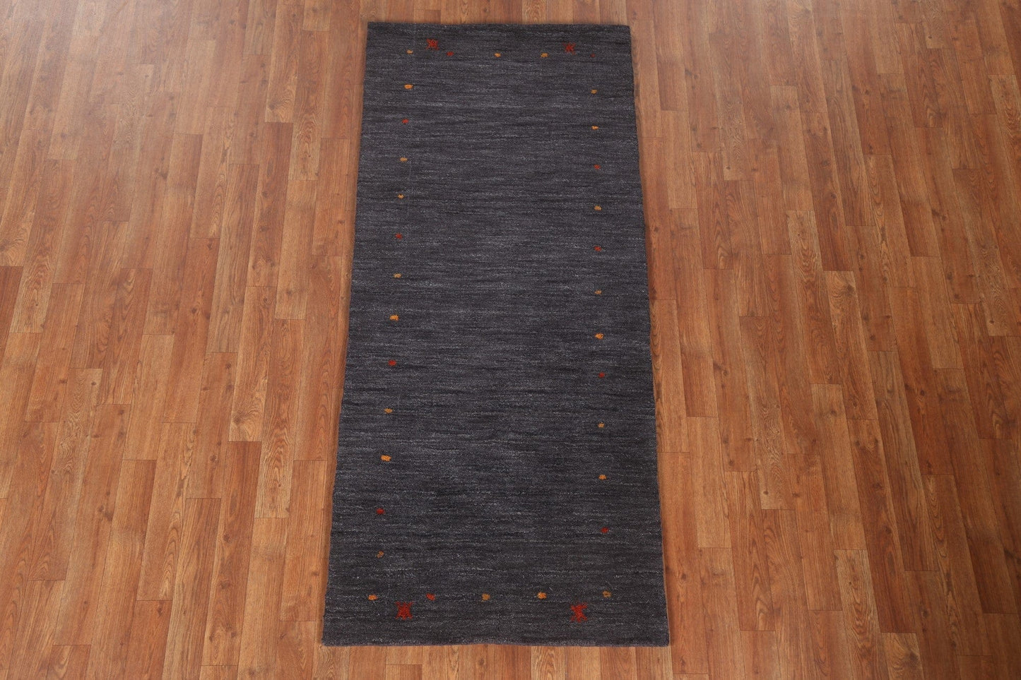 Hand-Knotted Gabbeh Oriental Wool Rug 3x6