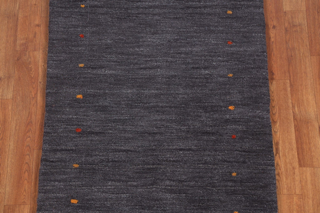 Hand-Knotted Gabbeh Oriental Wool Rug 3x6