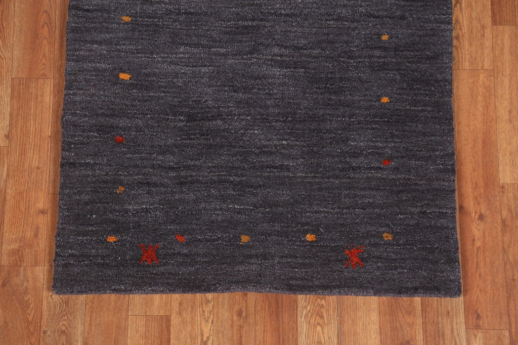 Hand-Knotted Gabbeh Oriental Wool Rug 3x6