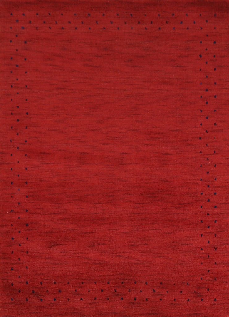 Red Wool Gabbeh Oriental Area Rug 4x6