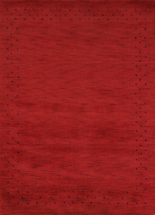 Red Wool Gabbeh Oriental Area Rug 4x6