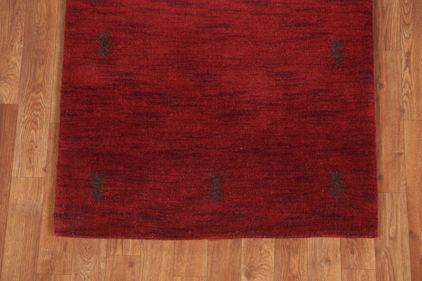 Red Wool Gabbeh Oriental Runner Rug 3x10