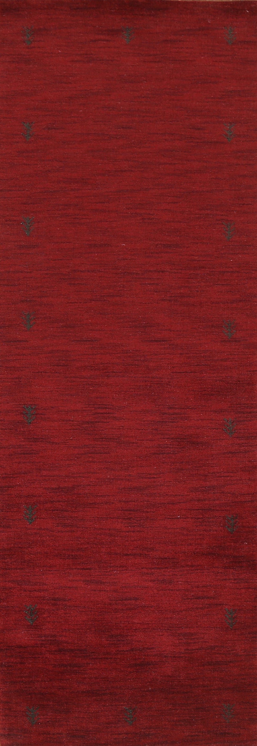 Red Wool Gabbeh Oriental Runner Rug 3x10