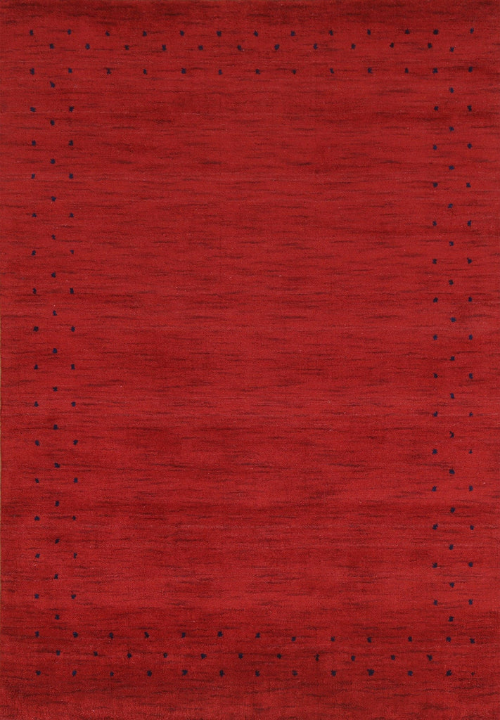 Red Wool Gabbeh Oriental Area Rug 4x6