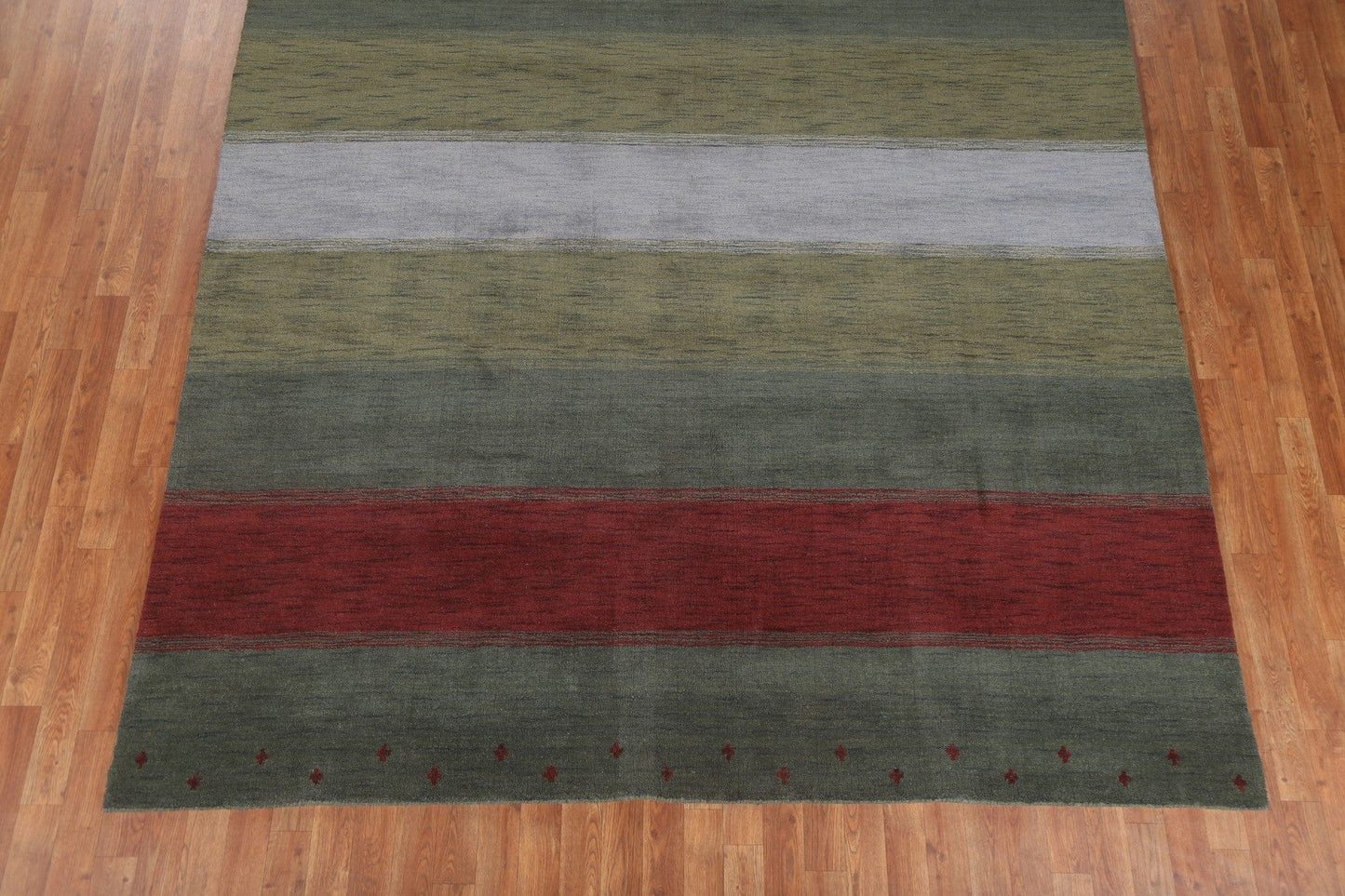 Striped Wool Gabbeh Oriental Area Rug 8x10