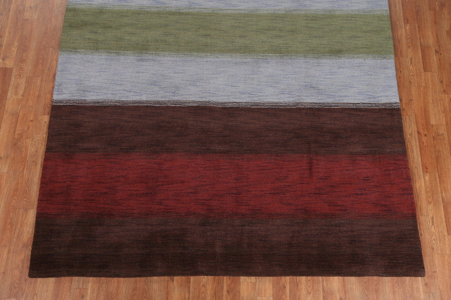 Striped Wool Gabbeh Oriental Area Rug 7x10