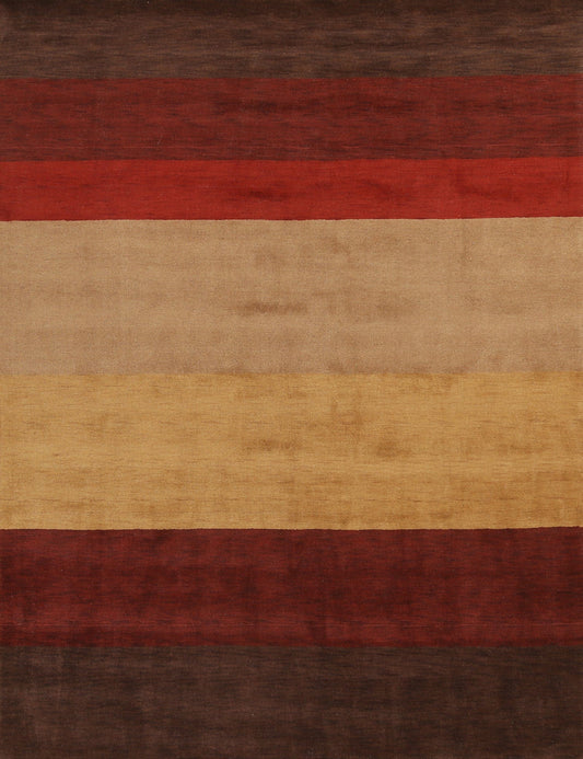 Modern Wool Gabbeh Oriental Area Rug 8x10