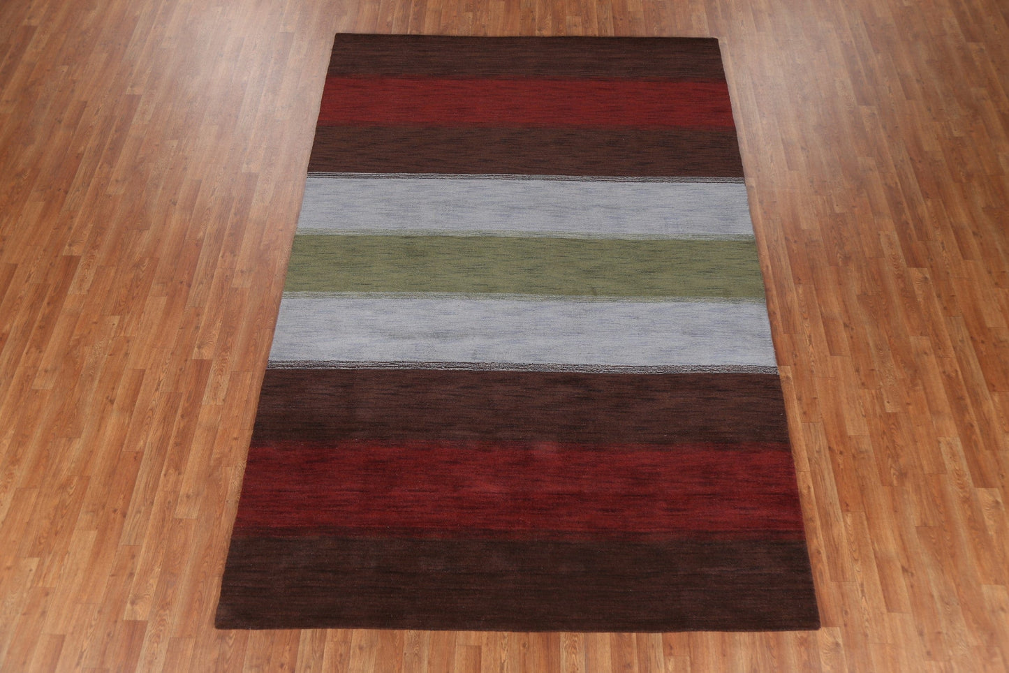 Striped Gabbeh Oriental Area Rug 6x10