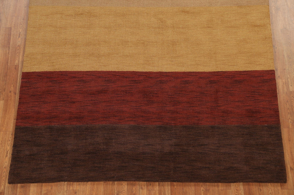 Contemporary Gabbeh Oriental Area Rug 6x10