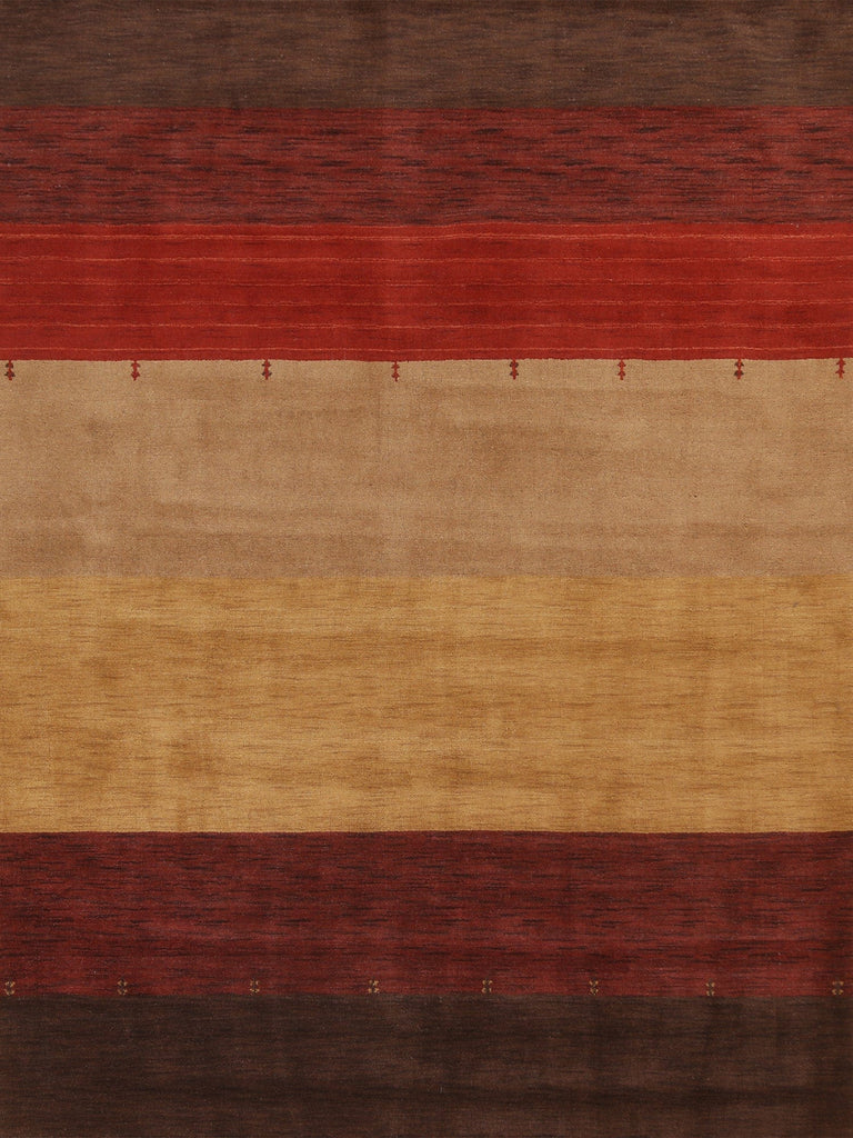 Striped Wool Gabbeh Oriental Area Rug 8x10