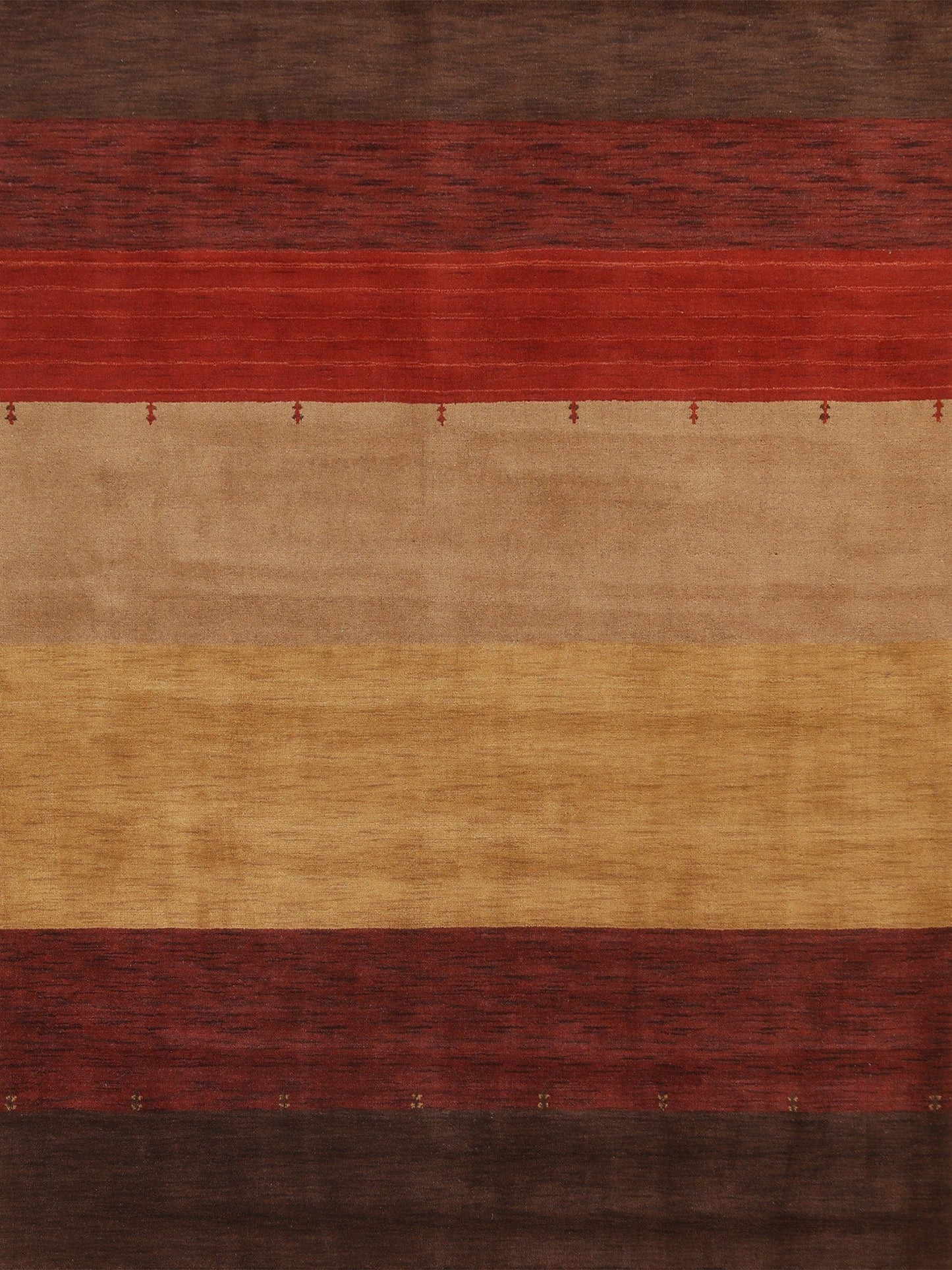 Striped Wool Gabbeh Oriental Area Rug 8x10