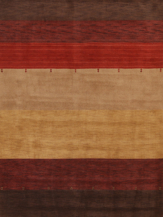 Striped Wool Gabbeh Oriental Area Rug 8x10