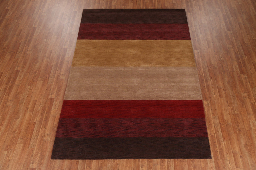 Contemporary Gabbeh Oriental Area Rug 7x10