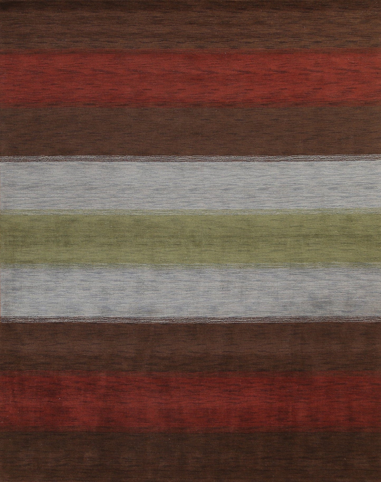 Striped Wool Gabbeh Oriental Area Rug 8x10