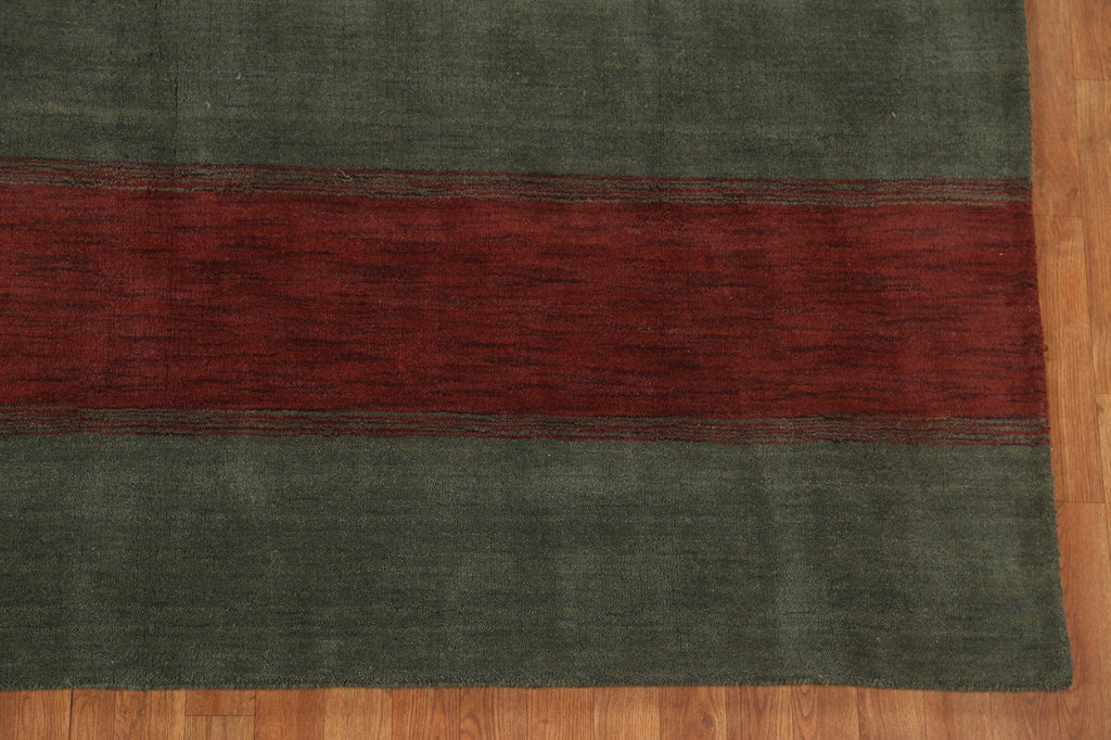 Green Wool Gabbeh Oriental Area Rug 8x10