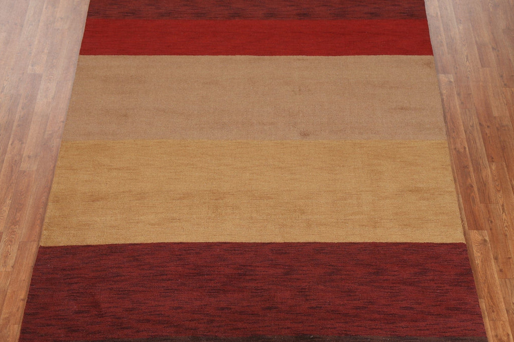 Modern Wool Gabbeh Oriental Area Rug 7x10