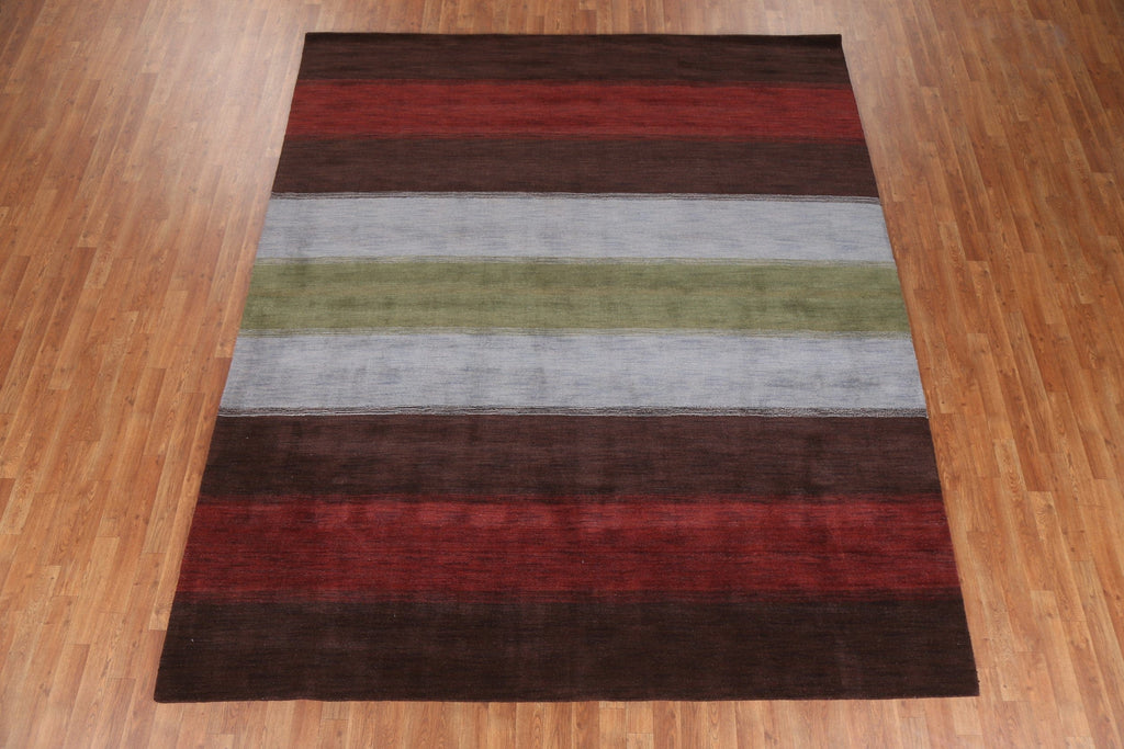 Striped Gabbeh Oriental Area Rug 8x10