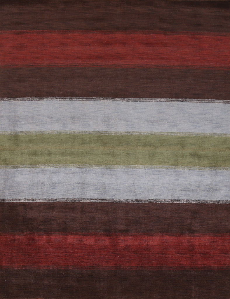 Striped Gabbeh Oriental Area Rug 8x10