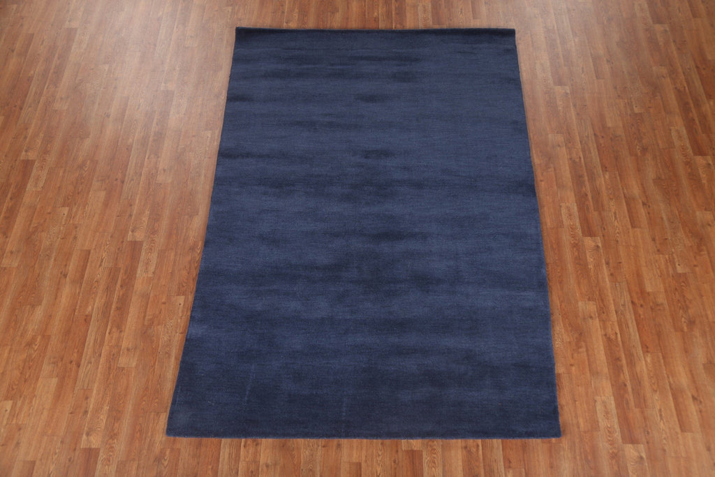 Blue Contemporary Gabbeh Oriental Area Rug 5x8