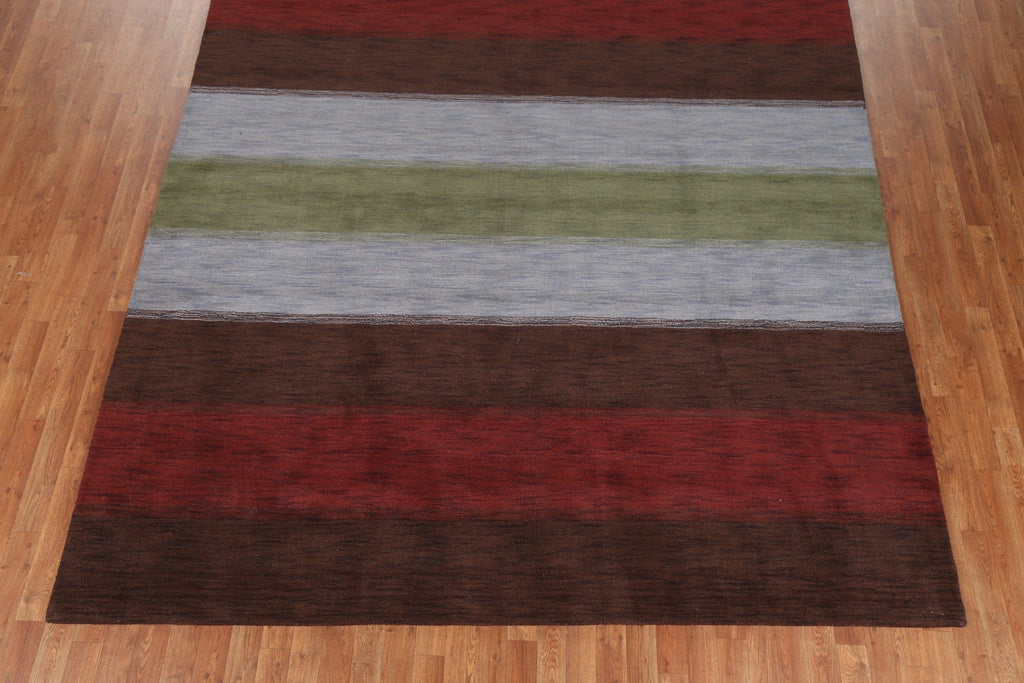 Striped Gabbeh Oriental Area Rug 8x10