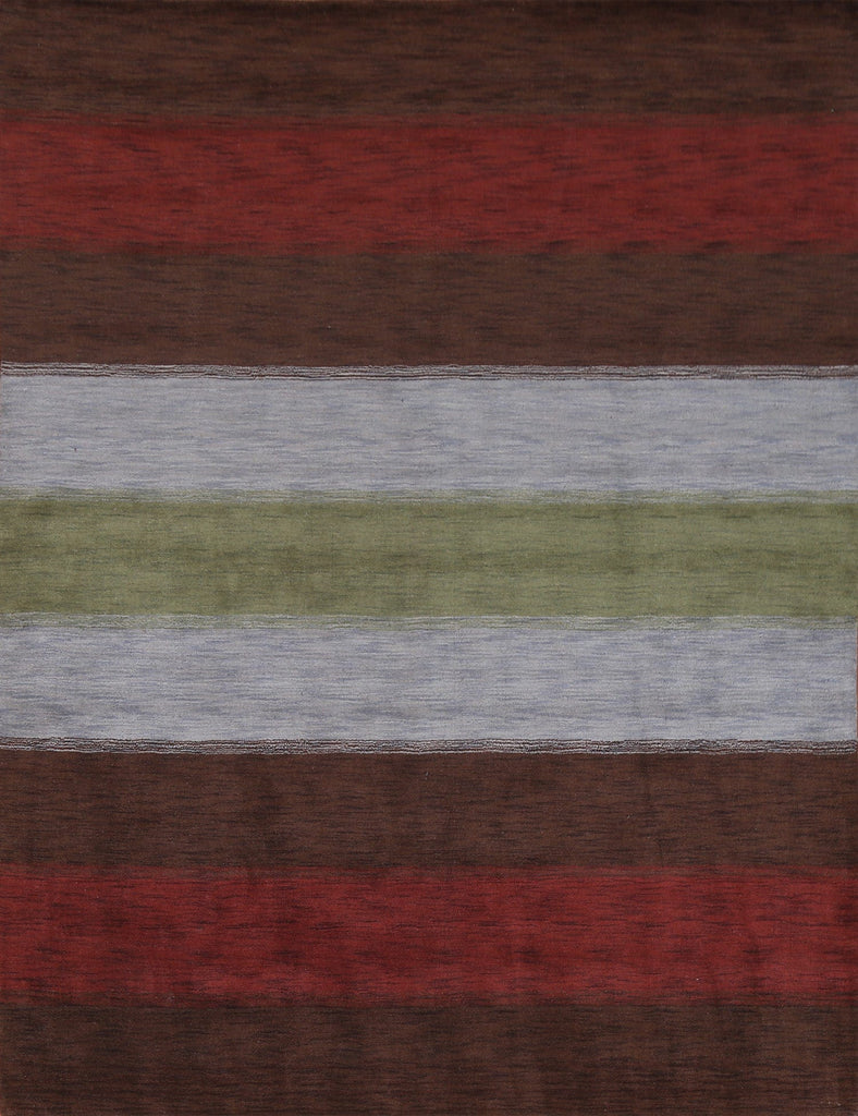 Striped Gabbeh Oriental Area Rug 8x10