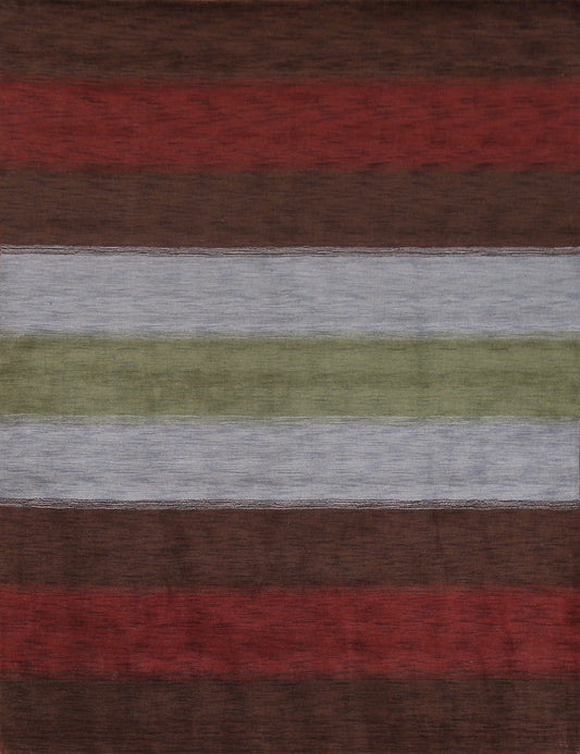 Striped Gabbeh Oriental Area Rug 8x10