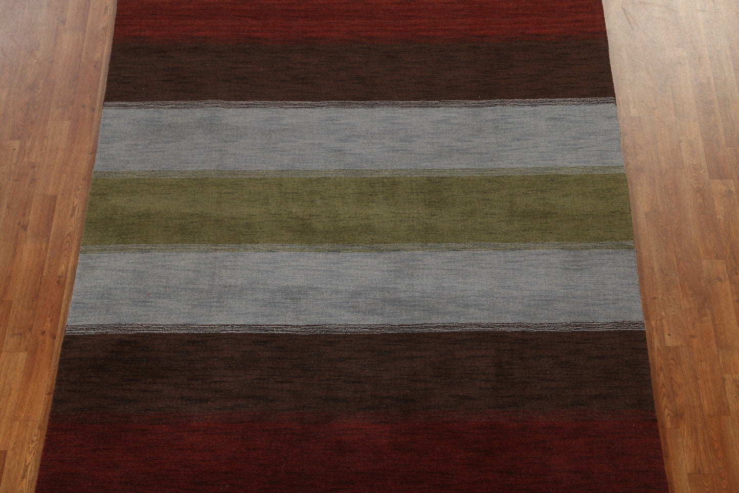 Striped Wool Gabbeh Oriental Area Rug 6x10