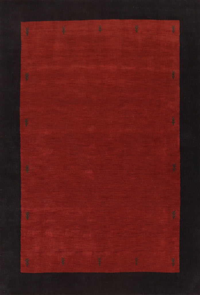 Red Wool Gabbeh Oriental Area Rug 8x12