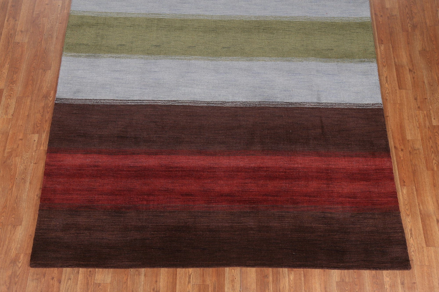 Striped Wool Gabbeh Oriental Area Rug 7x10