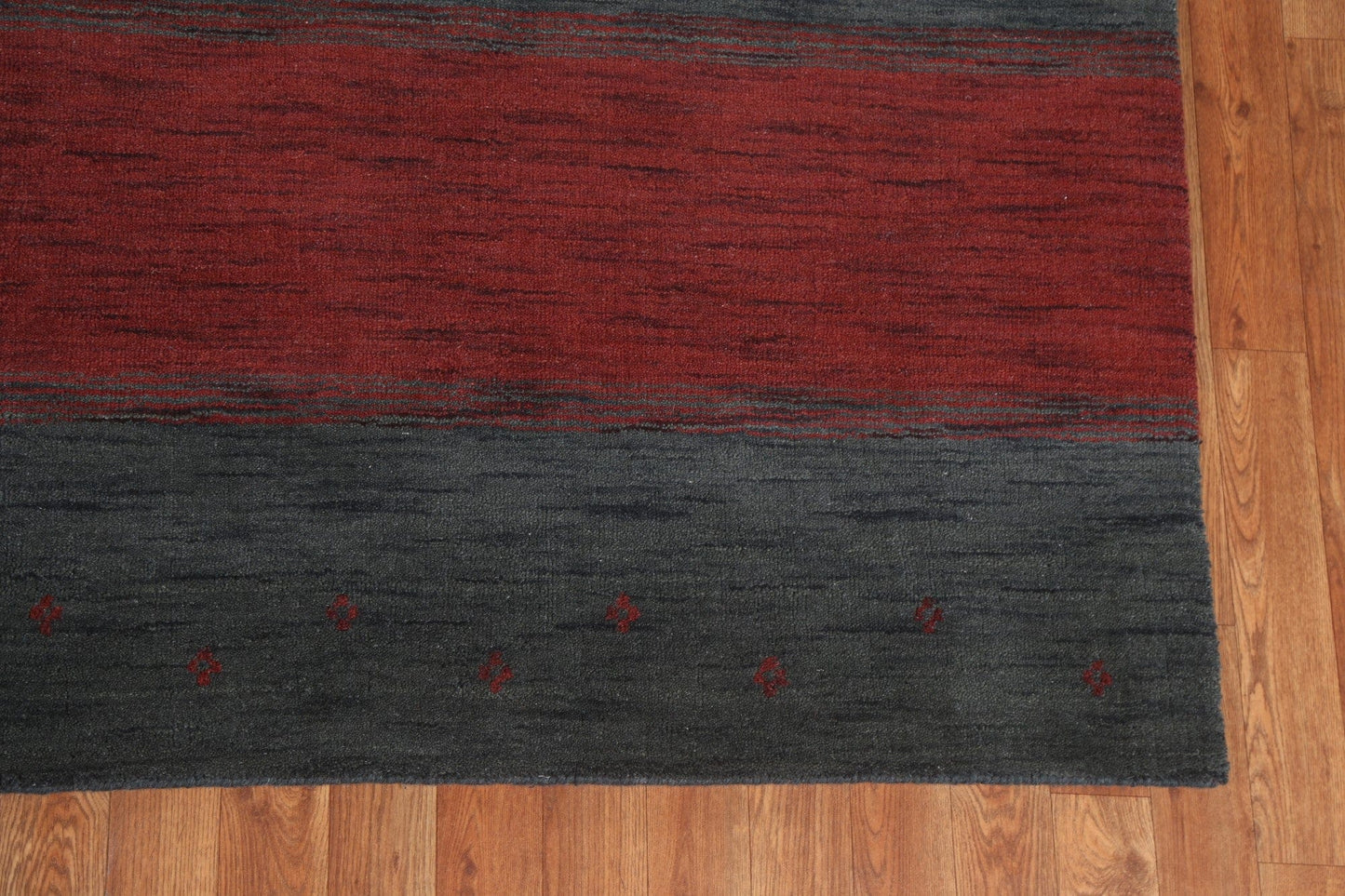 Striped Wool Gabbeh Oriental Area Rug 7x10