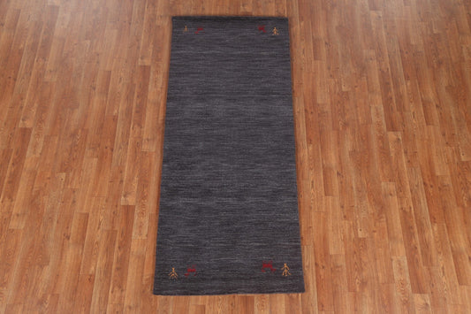 Hand-Knotted Gabbeh Oriental Area Rug 3x6