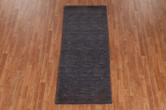 Hand-Knotted Wool Gabbeh Oriental Area Rug 3x6