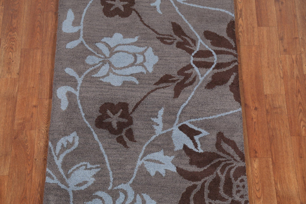 Floral Wool Agra Oriental Runner Rug 3x10