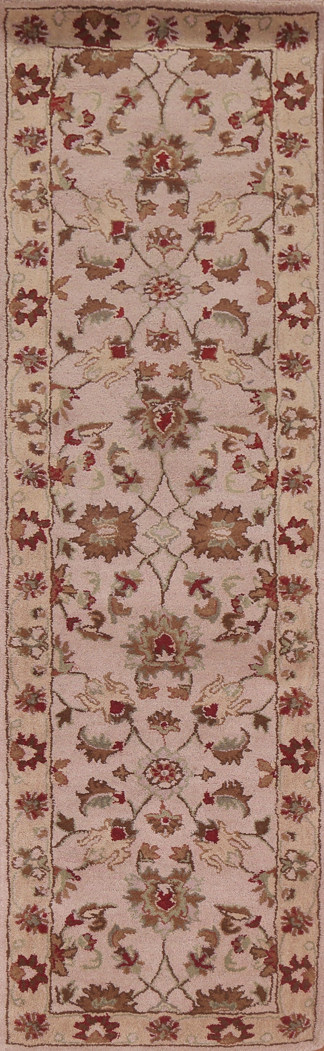 Hand-Tufted Agra Oriental Runner Rug 3x10