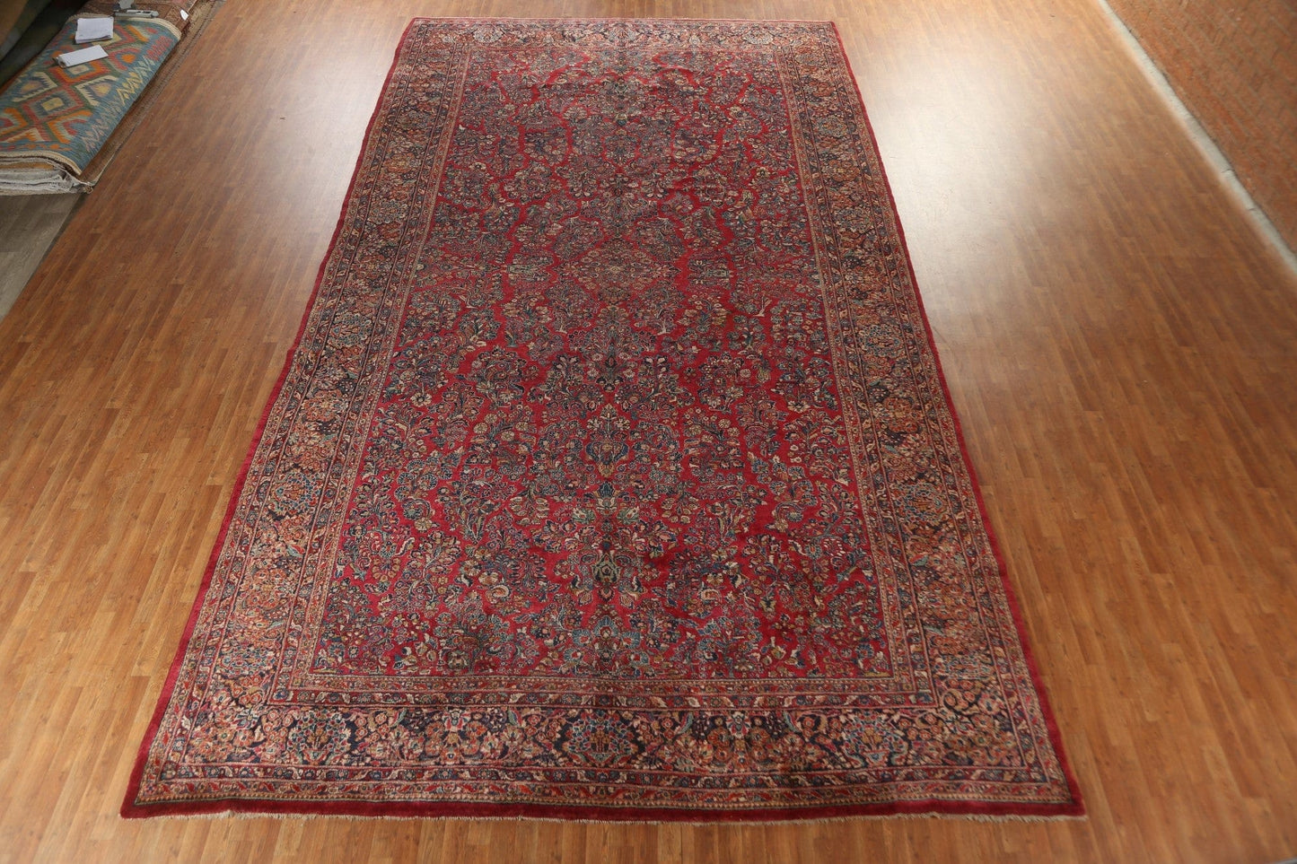 Palace Size Vegetable Dye Sarouk Mohajeran Persian Rug 11x21