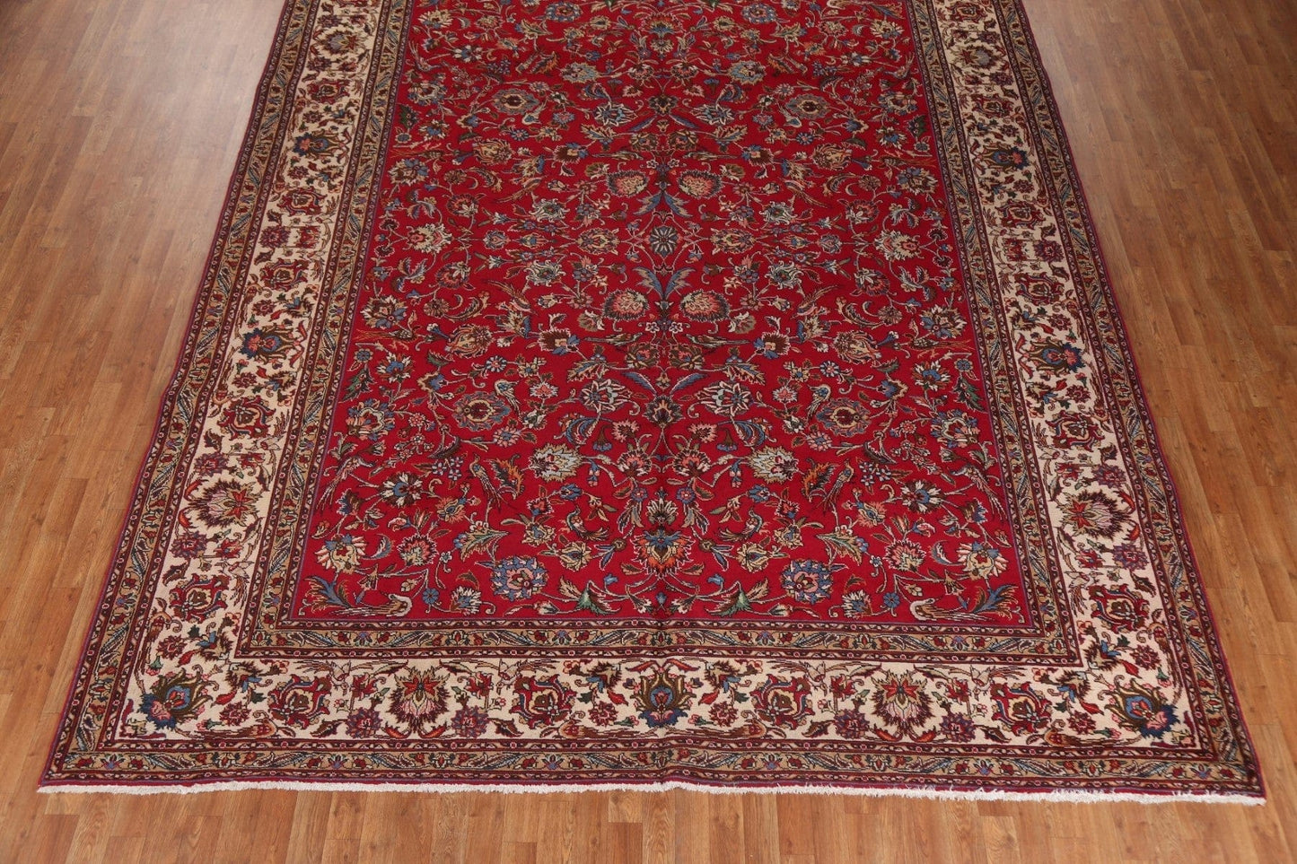 All-Over Red Tabriz Persian Area Rug 10x12