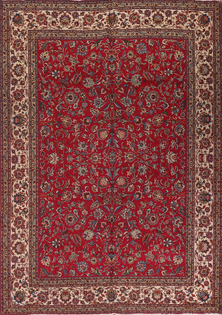 All-Over Red Tabriz Persian Area Rug 10x12