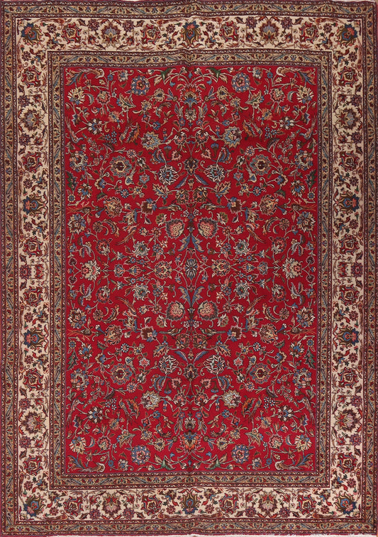 All-Over Red Tabriz Persian Area Rug 10x12