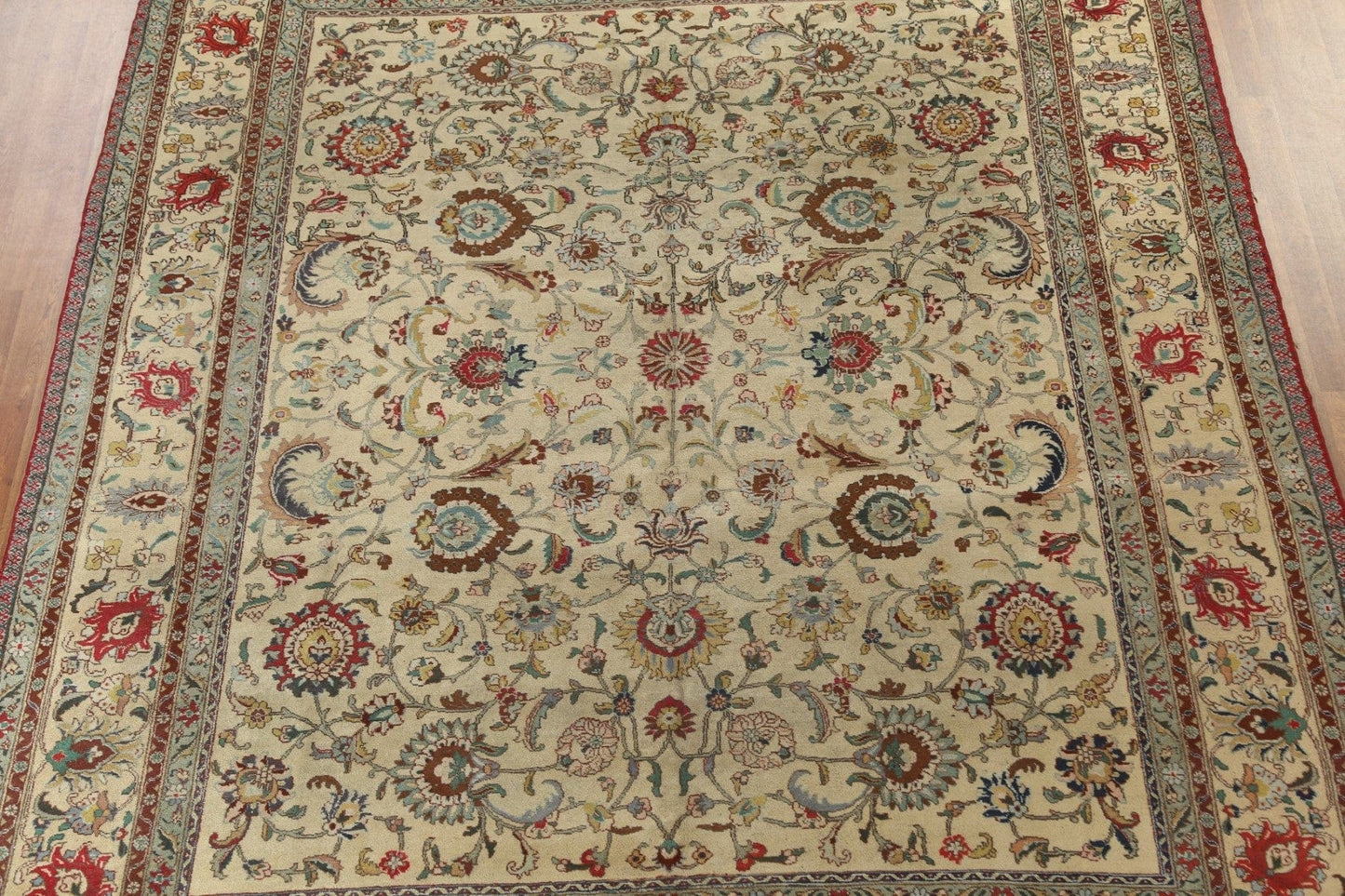 Vintage Handmade Tabriz Persian Area Rug 10x12