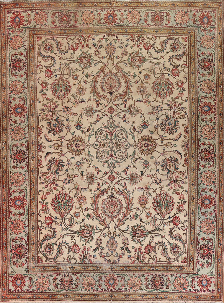 Handmade Floral Tabriz Persian Area Rug 10x12