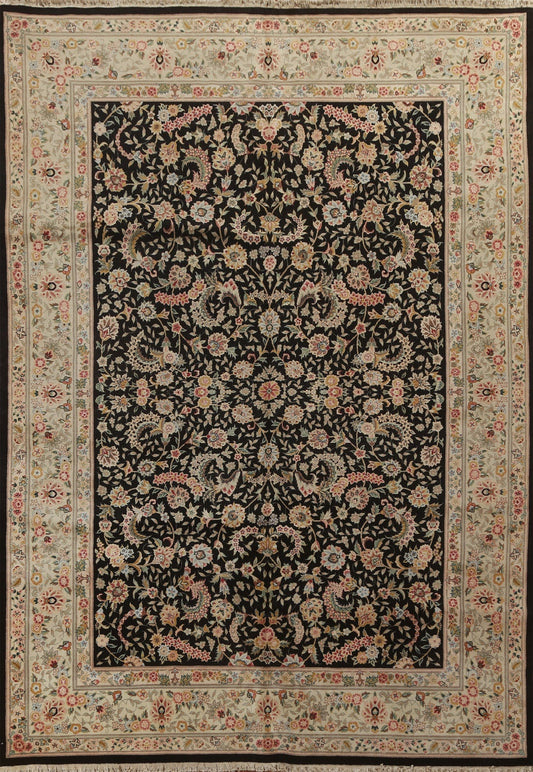 All-Over Floral Aubusson Oriental Area Rug 9x12