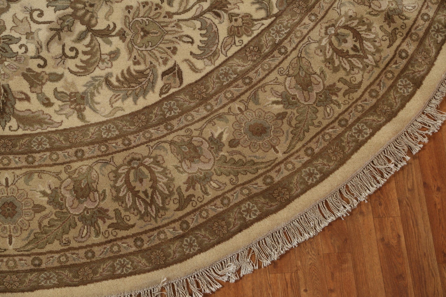 Handmade Floral Agra Oriental Round Rug 12x12