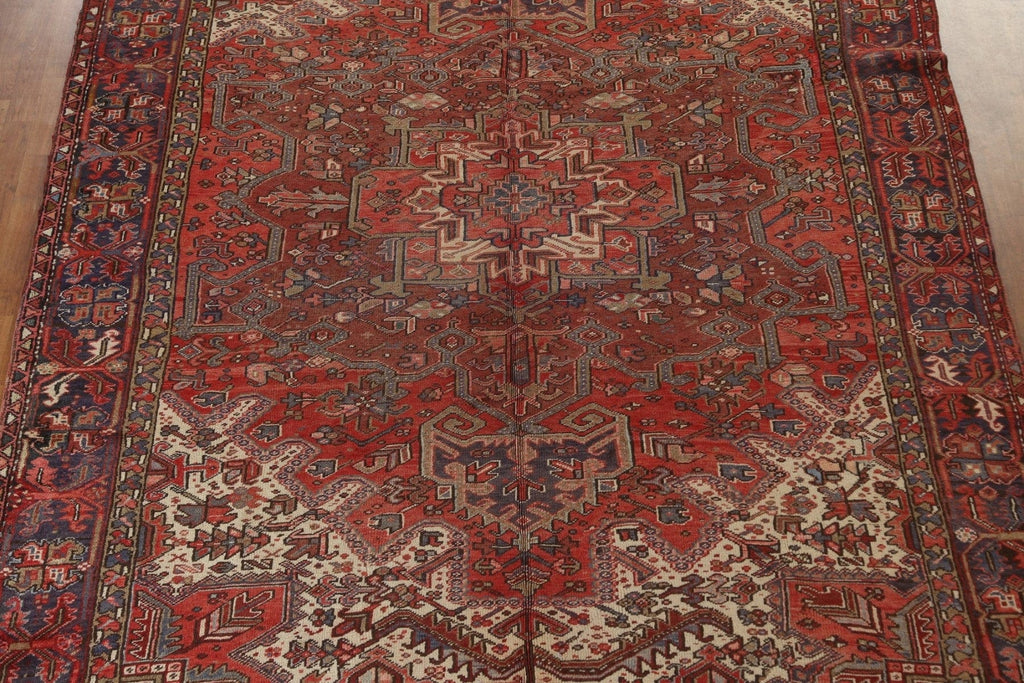 Geometric Heriz Persian Area Rug 9x13