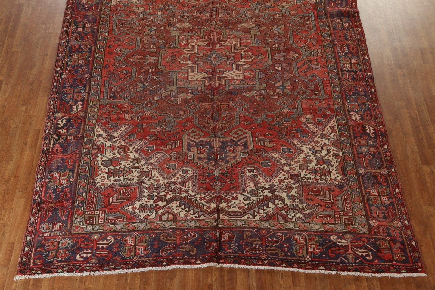 Geometric Heriz Persian Area Rug 9x13