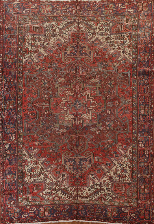 Geometric Heriz Persian Area Rug 9x13