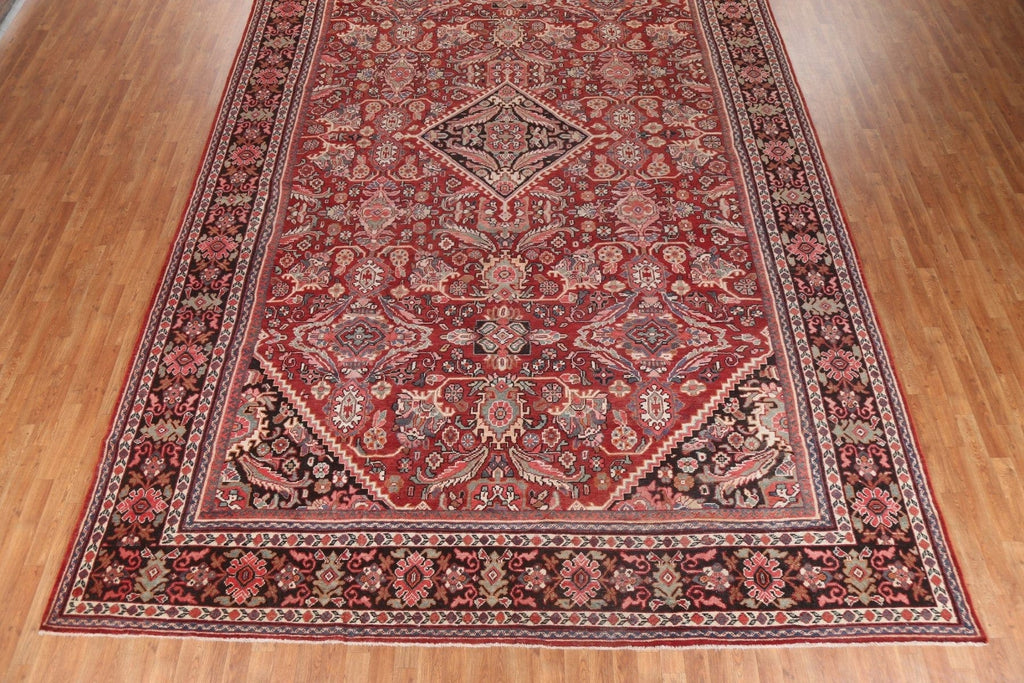 Vegetable Dye Red Mahal Large Persian Rug 11x17