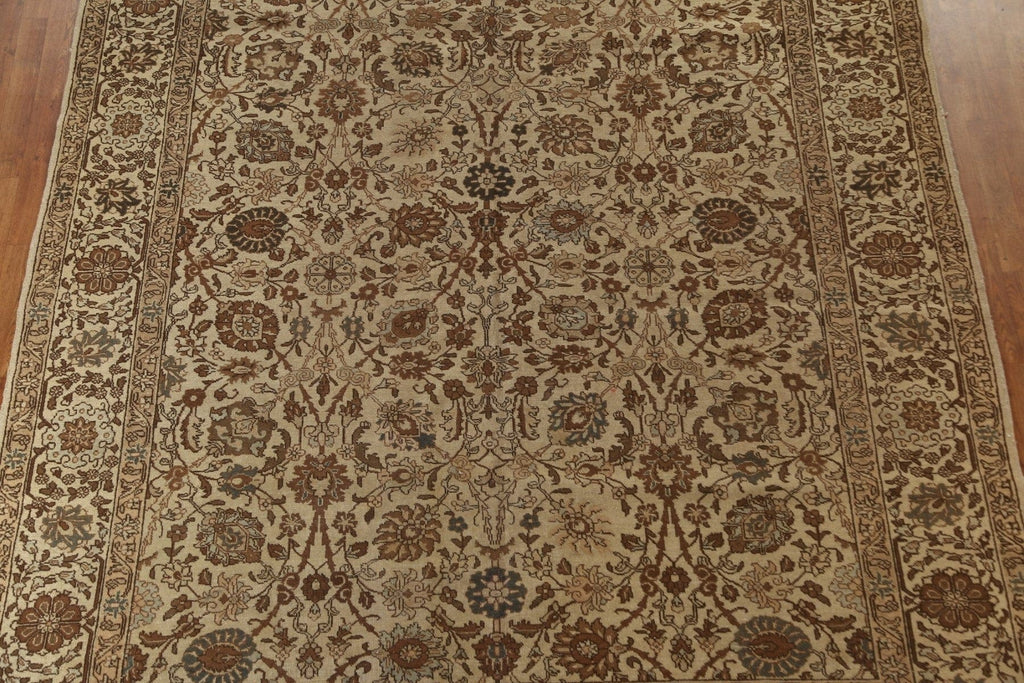 All-Over Floral Tabriz Persian Area Rug 9x11