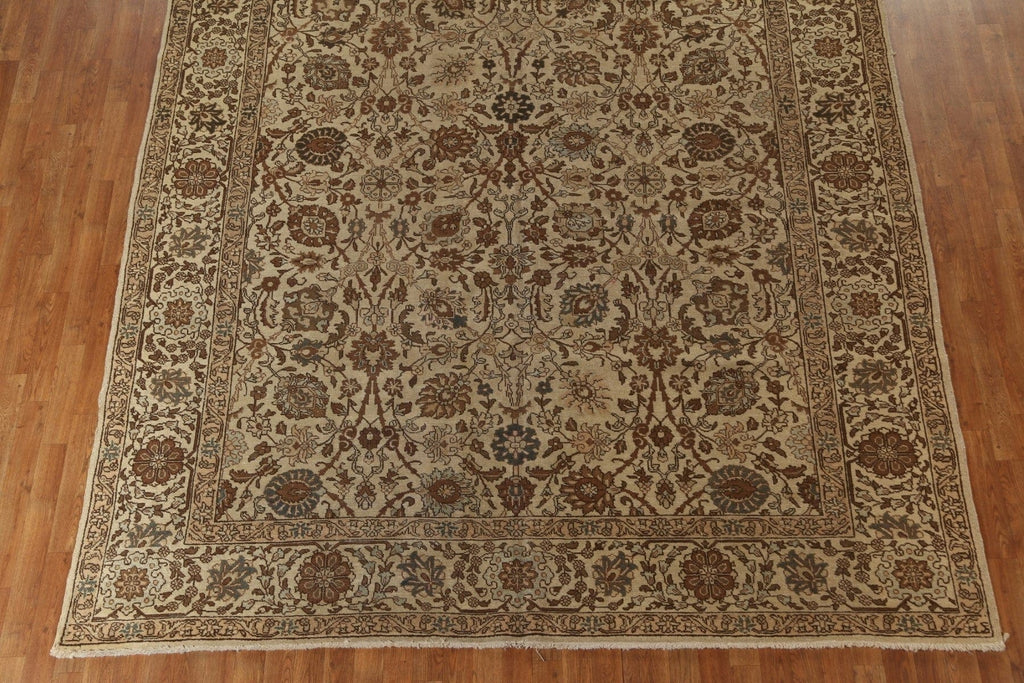 All-Over Floral Tabriz Persian Area Rug 9x11